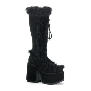 Brand new Demonia Camel 311 fluffy black boots